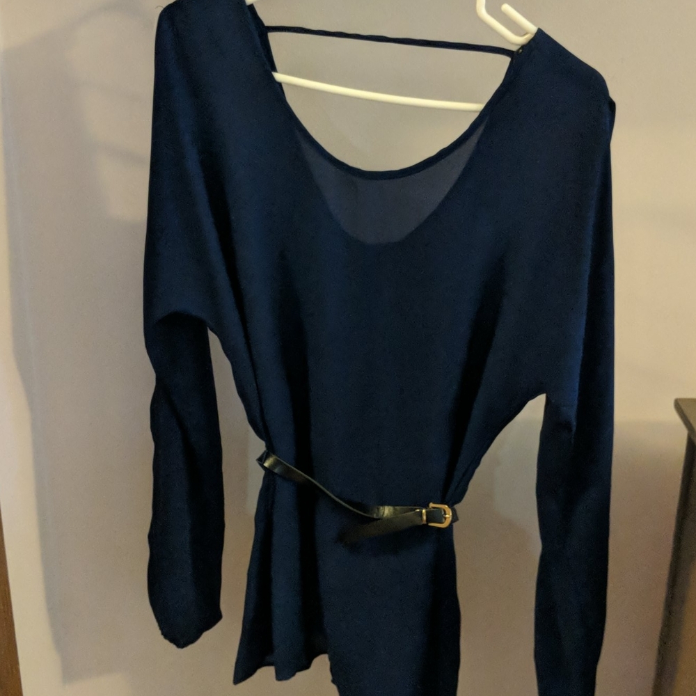 Sheer Navy top